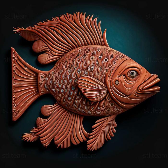 3D модель Колумбійська риба хіфессобрікон (STL)